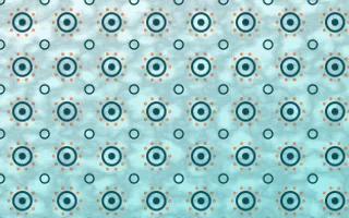 Tahiti Lagoon Batik Blooms — light teal, orange and white batik background