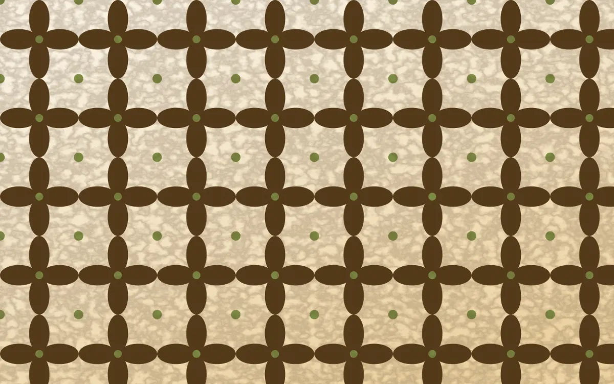 Tuscany Sun Batik Kawung — light brown, green and beige batik background
