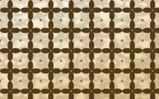 Tuscany Sun Batik Kawung — light brown, green and beige batik background