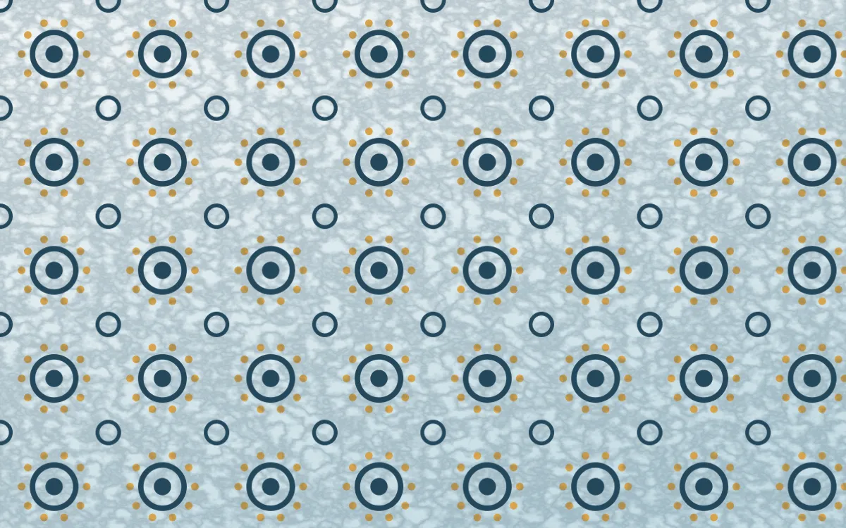 Udaipur Lake Batik Blooms — light blue, gold and white batik background