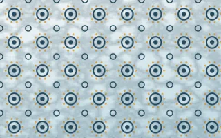 Udaipur Lake Batik Blooms — light blue, gold and white batik background