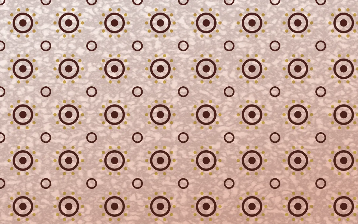 Venetian Rosso Batik Blooms — light red, gold and white batik background