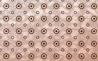 Venetian Rosso Batik Blooms — light red, gold and white batik background