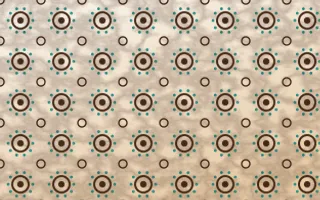 Zanzibar Spice Batik Blooms — light brown, teal and beige batik background