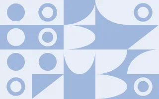 Denim Bold Tonal Print III — light white and blue bauhaus background, variation III