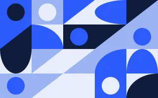 Klein Duo Print II — colourful blue and white bauhaus background, variation II