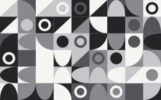 Mono Editorial Fine Grid — light grey and white bauhaus background