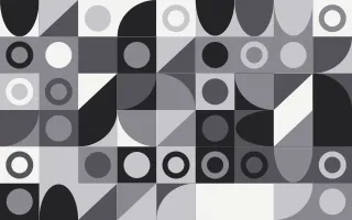 Mono Editorial Fine Grid II — light grey and white bauhaus background, variation II
