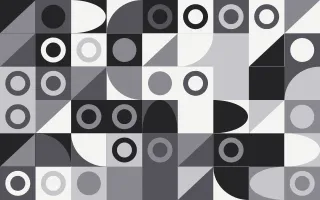 Mono Editorial Fine Grid III — light grey and white bauhaus background, variation III