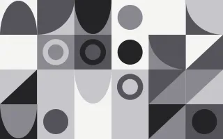 Mono Editorial II — light grey and white bauhaus background, variation II