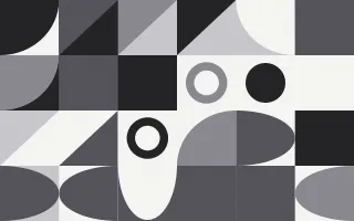 Mono Editorial III — light grey and white bauhaus background, variation III