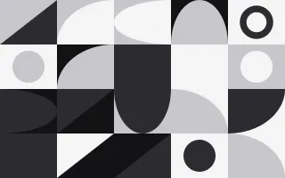 Noir & Blanc Duo Print — colourful grey, black and white bauhaus background