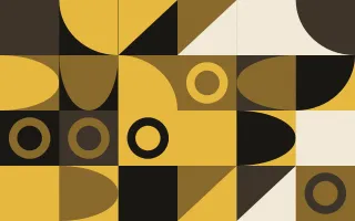 Noir Gilt — dark gold, brown and beige bauhaus background