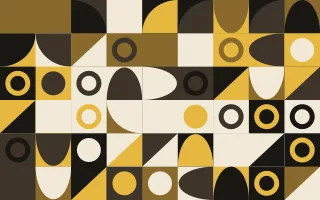 Noir Gilt Fine Grid — dark gold, brown and beige bauhaus background