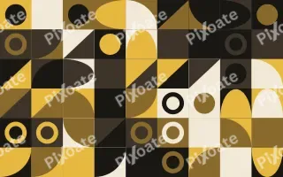 Noir Gilt Fine Grid II — dark gold, brown and beige bauhaus background, variation II