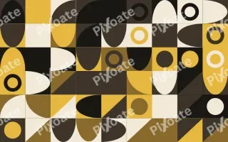 Noir Gilt Fine Grid III — dark gold, brown and beige bauhaus background, variation III