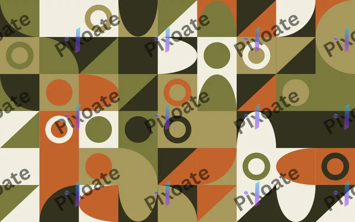 Olive Archive Fine Grid — light yellow, orange and beige bauhaus background