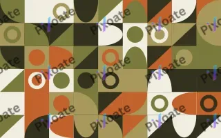 Olive Archive Fine Grid — light yellow, orange and beige bauhaus background
