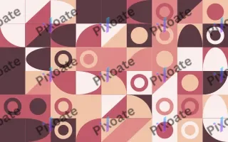 Rose Quartz Print Fine Grid III — light red, beige and white bauhaus background, variation III