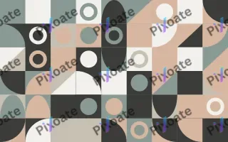 Scandi Calm Fine Grid II — light beige, green and orange bauhaus background, variation II