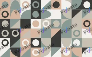 Scandi Calm Fine Grid III — light beige, green and orange bauhaus background, variation III