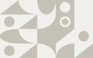 Stone Modern Tonal Print II — light white and beige bauhaus background, variation II