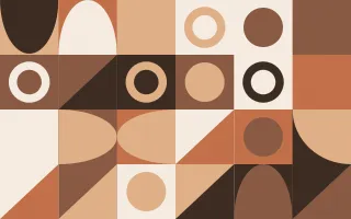 Terracotta Studio — light orange, brown and beige bauhaus background