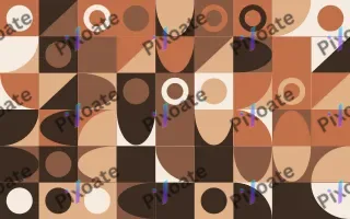 Terracotta Studio Fine Grid II — light orange, brown and beige bauhaus background, variation II