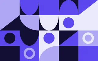 Ultra Indigo Duo Print — colourful blue and white bauhaus background