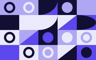 Ultra Indigo Duo Print II — colourful blue and white bauhaus background, variation II