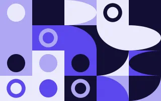 Ultra Indigo Duo Print III — colourful blue and white bauhaus background, variation III