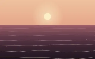 Evening Swim — colourful red, pink and orange beach background