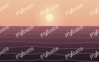 Evening Swim II — colourful red, pink and orange beach background, variation II