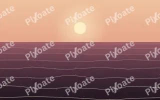Evening Swim III — colourful red, pink and orange beach background, variation III