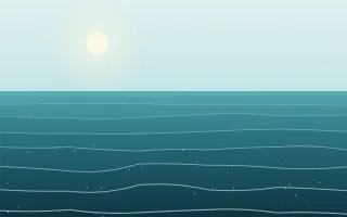 Glass Wave — light teal beach background