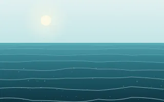Glass Wave III — light teal beach background, variation III