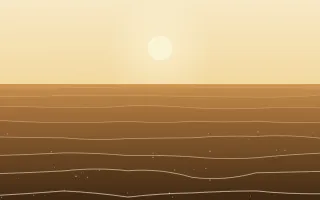 Golden Shallows II — light orange, brown and beige beach background, variation II