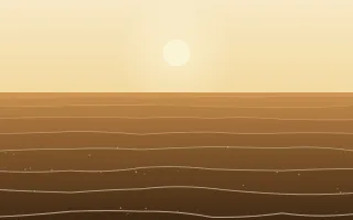 Golden Shallows III — light orange, brown and beige beach background, variation III