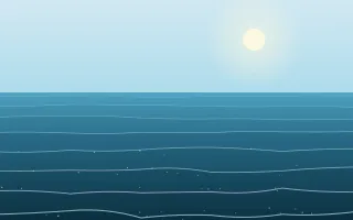 Morning Shore — light blue beach background