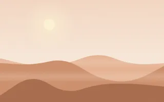 Rose Gold Dunes III — light orange and beige beach background, variation III