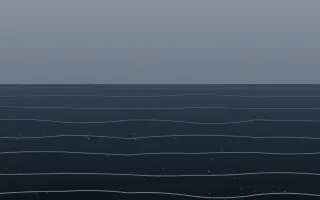 Storm Surf II — dark blue beach background, variation II