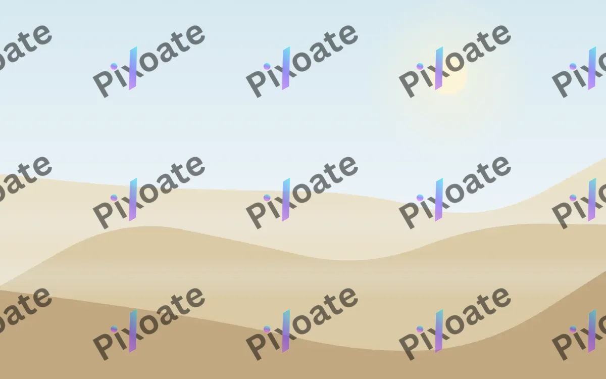 White Sand Dunes — light beige, orange and blue beach background