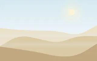 White Sand Dunes — light beige, orange and blue beach background