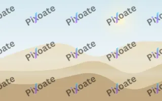 White Sand Dunes II — light beige, orange and blue beach background, variation II