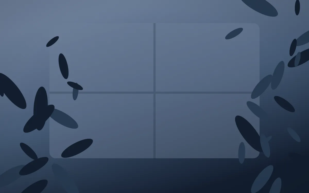 Blue Hour Biophilic — dark blue biophilic background