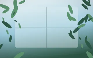 Clear Day Biophilic II — light blue and green biophilic background, variation II