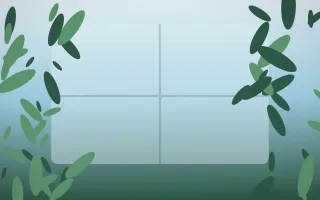 Clear Day Biophilic XI — light blue and green biophilic background, variation XI
