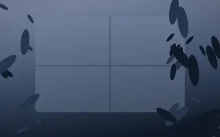 Moonlight Biophilic II — dark blue biophilic background, variation II