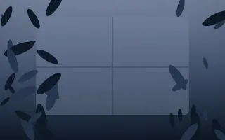Moonlight Biophilic III — dark blue biophilic background, variation III