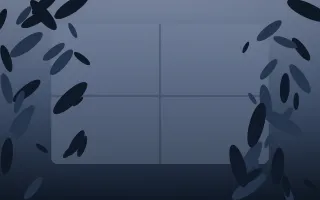 Moonlight Biophilic XI — dark blue biophilic background, variation XI